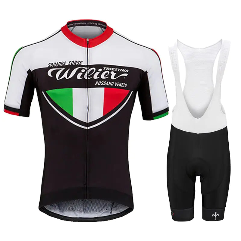 Short-Sleeved Bib Cycling Jersey