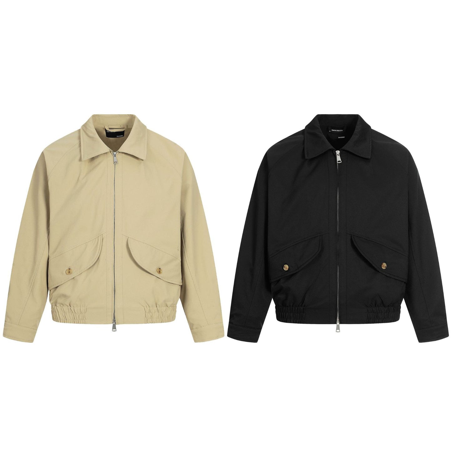 Short Wide Boxy Slim Fit Loose Casual Three-Dimensional Long Sleeve Outerwear