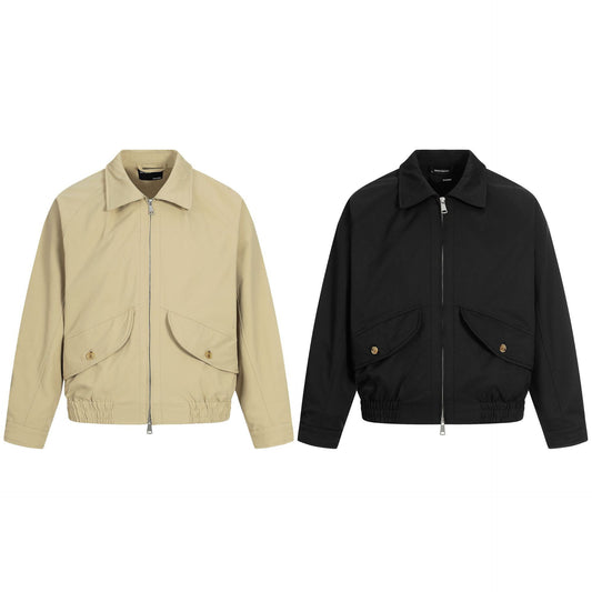 Short Wide Boxy Slim Fit Loose Casual Three-Dimensional Long Sleeve Outerwear