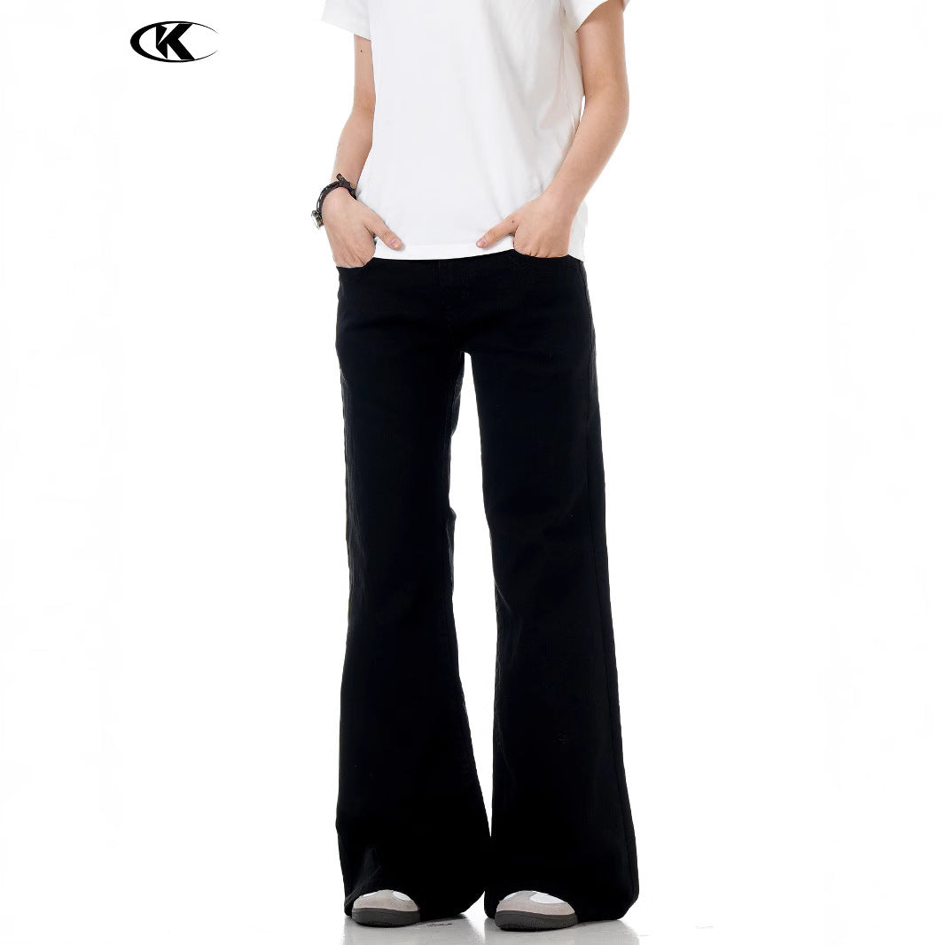 Simple Clean Fit Loose and Slimming Long Trousers