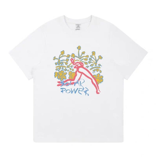 Lorde Solar Power Print Short Sleeve T-Shirt Women's Summer New Loose Cotton Top