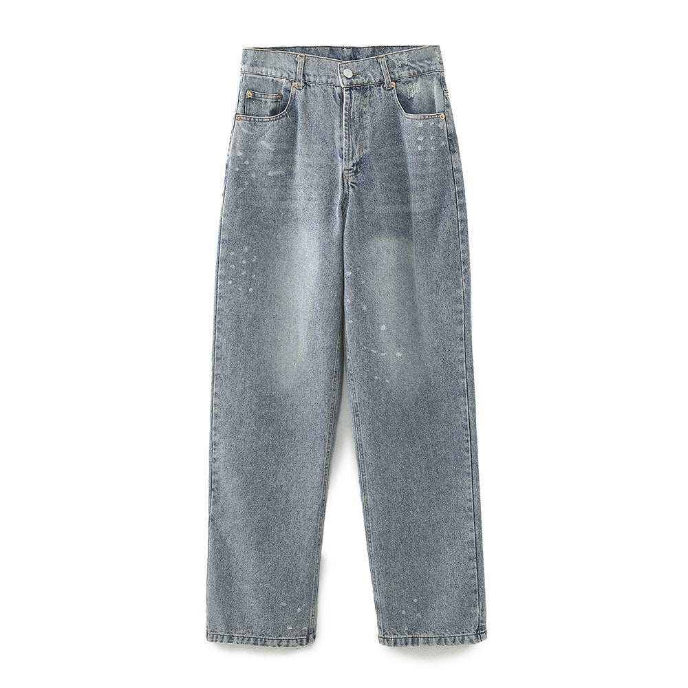 Women's Denim Short Jacket + Girlfriend Style Mid-Waist Denim Pants