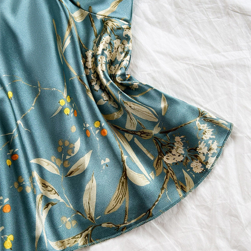 Women's sleepwear printed home suit set