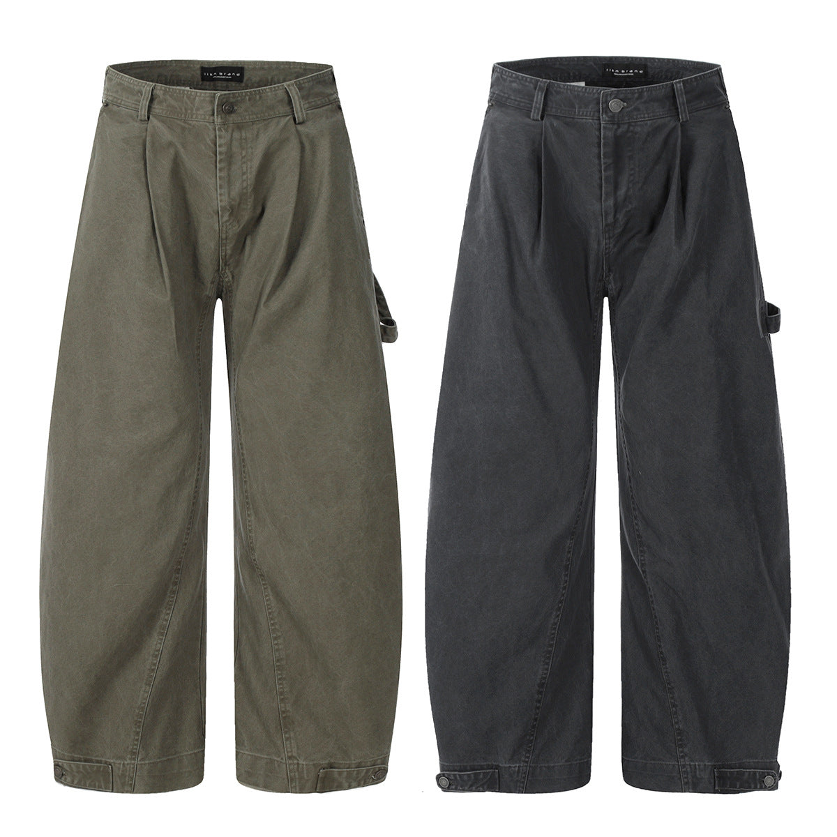 Loose Fit Carpenter Pants for Men and Women Wide Leg Trousers with Casual Simple Design