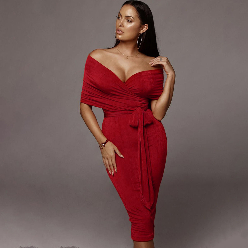 Sexy zip top high waisted half body pleated skirt set