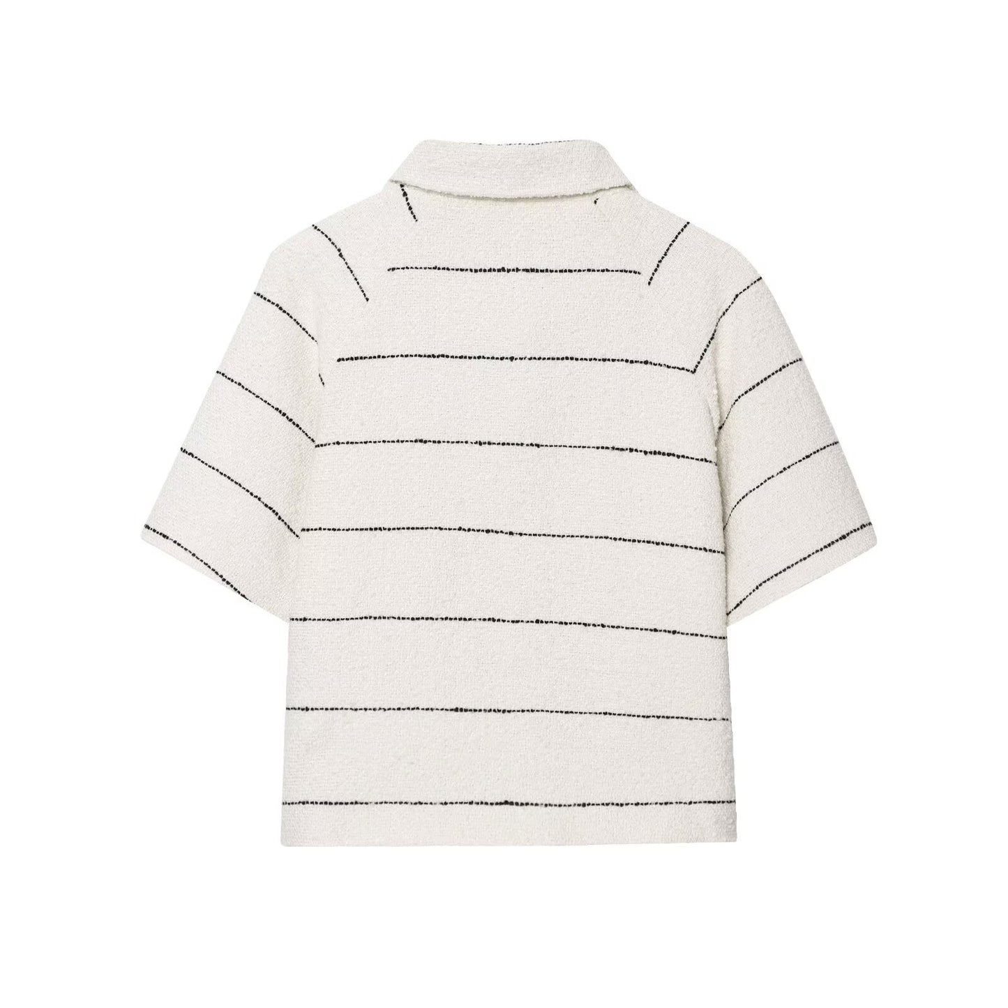 Women's Striped Coarse Spun Suit + Shorts Set