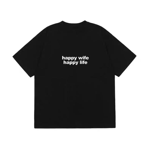 Design Sense Fun Letter Print Short Sleeve T-Shirt