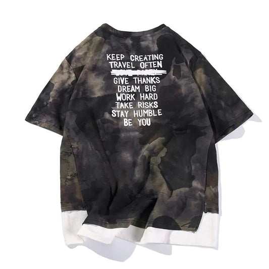Men's Summer Camouflage Short Sleeve T-Shirt (Loose Fit)
