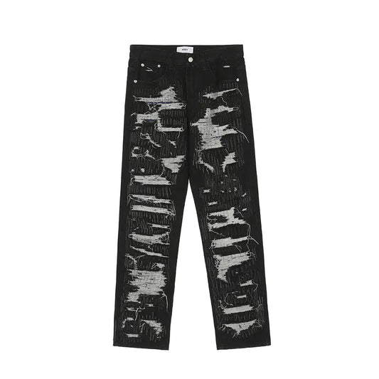 Ripped Straight Loose Casual Jeans