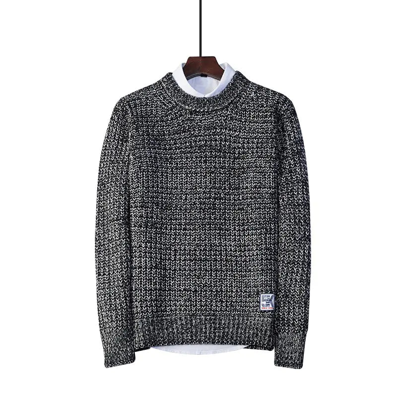 Men's Loose Fit Crew Neck Pullover Sweater