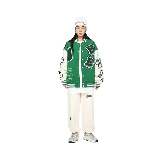 Casual Loose Trend Jacket for Heavy Industry Embroidery