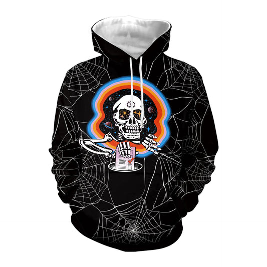 Women's Casual Skull Hoodie for Halloween