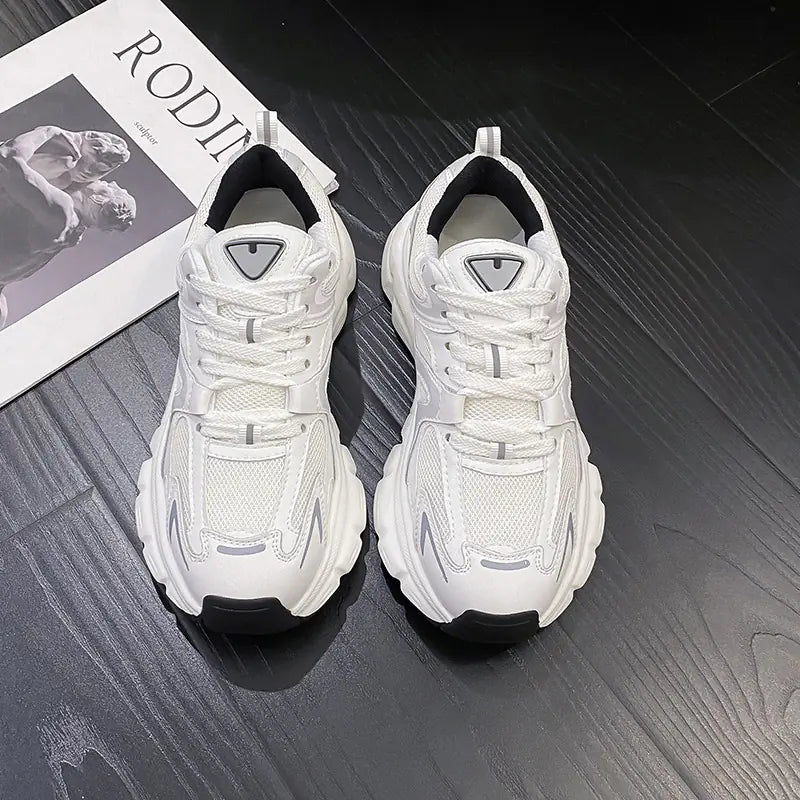 Breathable Dad Sneakers for Women - Thick Sole Style