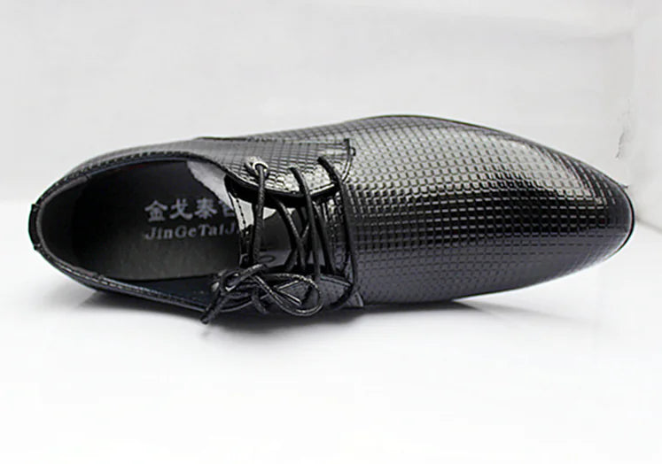 Men's Formal Leather Oxford Shoes - British Style