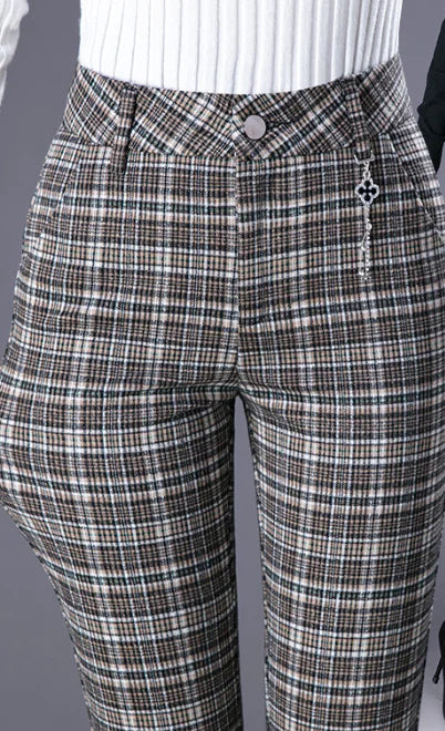 Plaid Casual Leggings