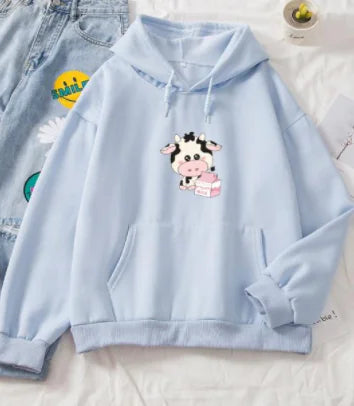 Moo Cow Milk Box Soft Hoodie