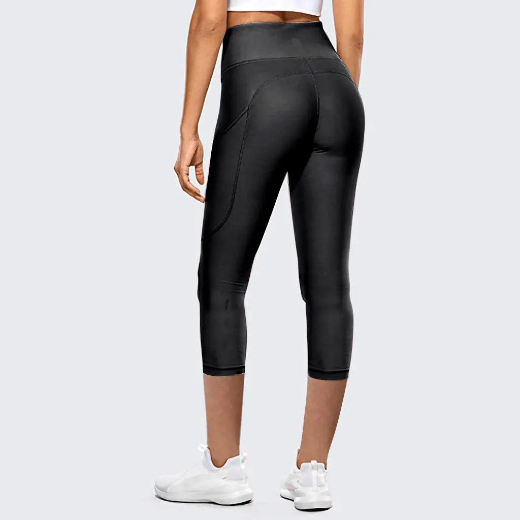 High-Waist Hip-Lifting Cropped Yoga Pants for Women