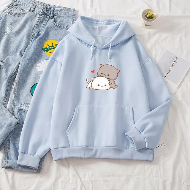 Casual Loose Round Neck Printed Sweater for All