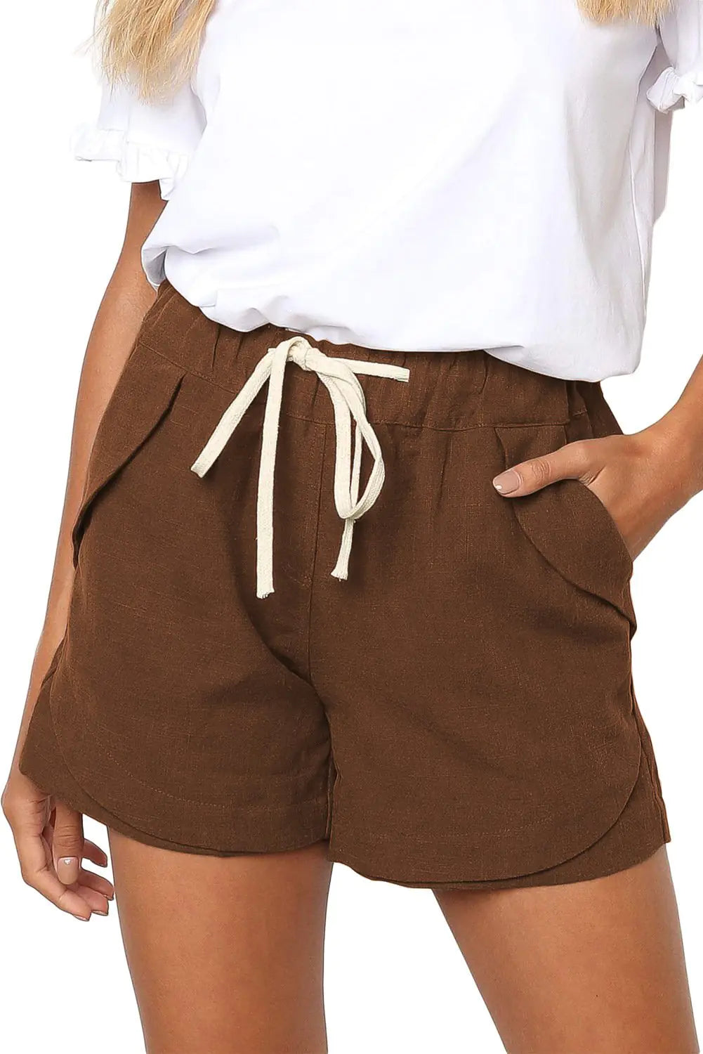 Casual Tencel High Waist Loose Wide Leg Pants for Women