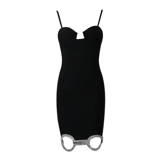 Socialite Slim Fit Spaghetti Strap Bandage Dress for Women