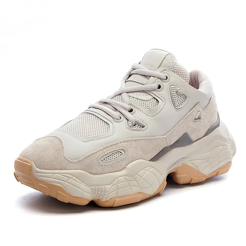 Thick Sole Dad Sneakers - Casual Athletic Shoes