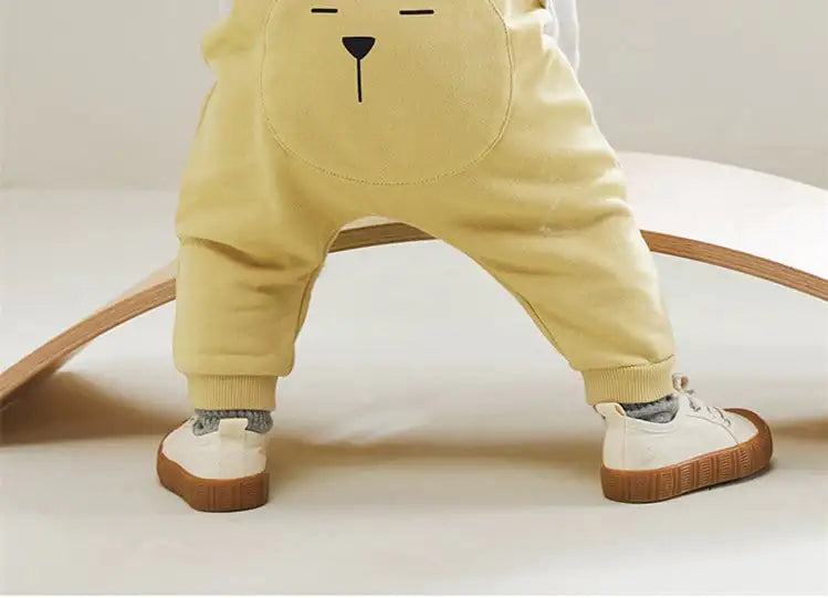 Pure Cotton Baby Pants for Spring and Autumn Wear
