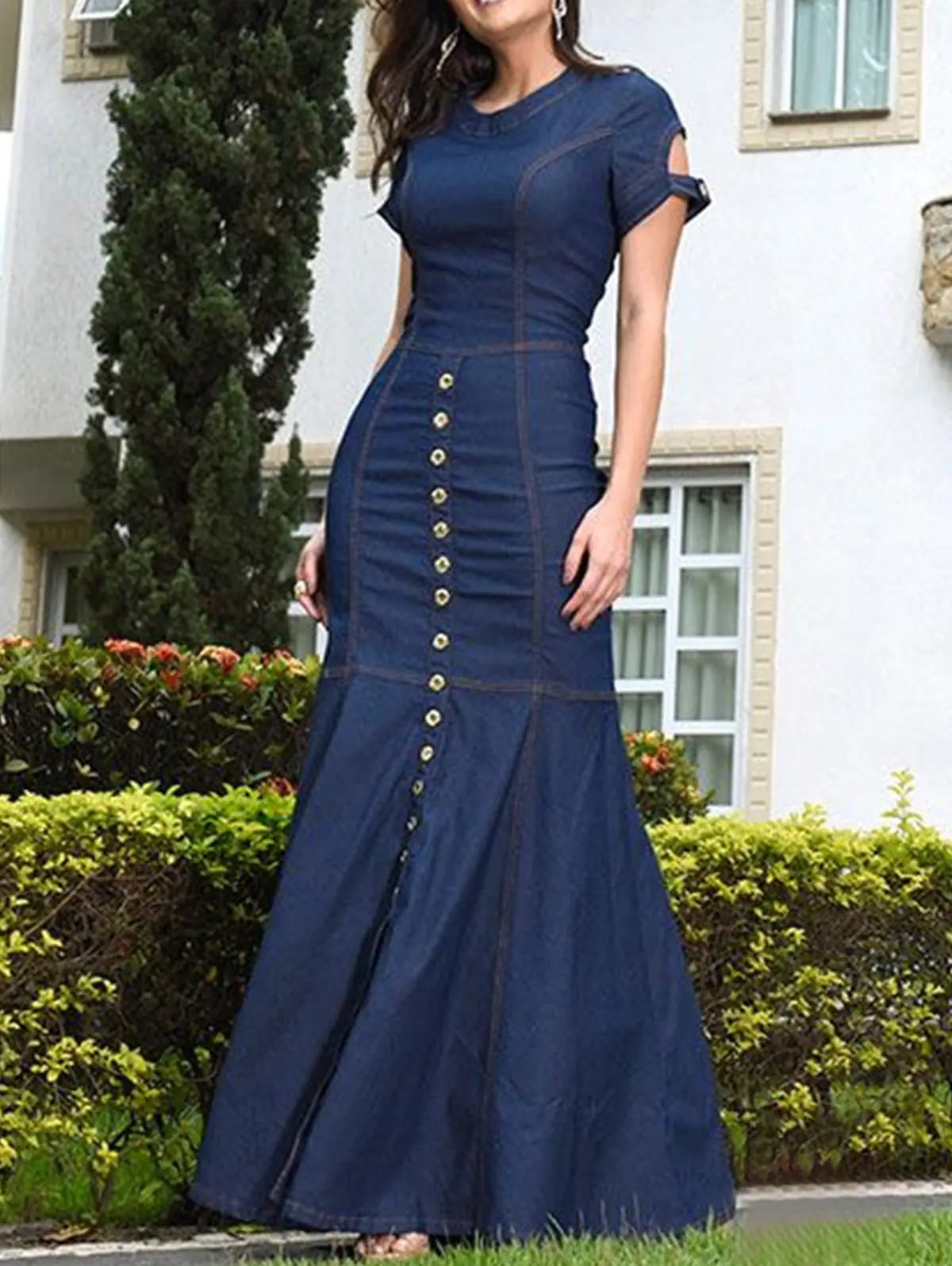 Women's Denim Tight Dress for Fashionable Style