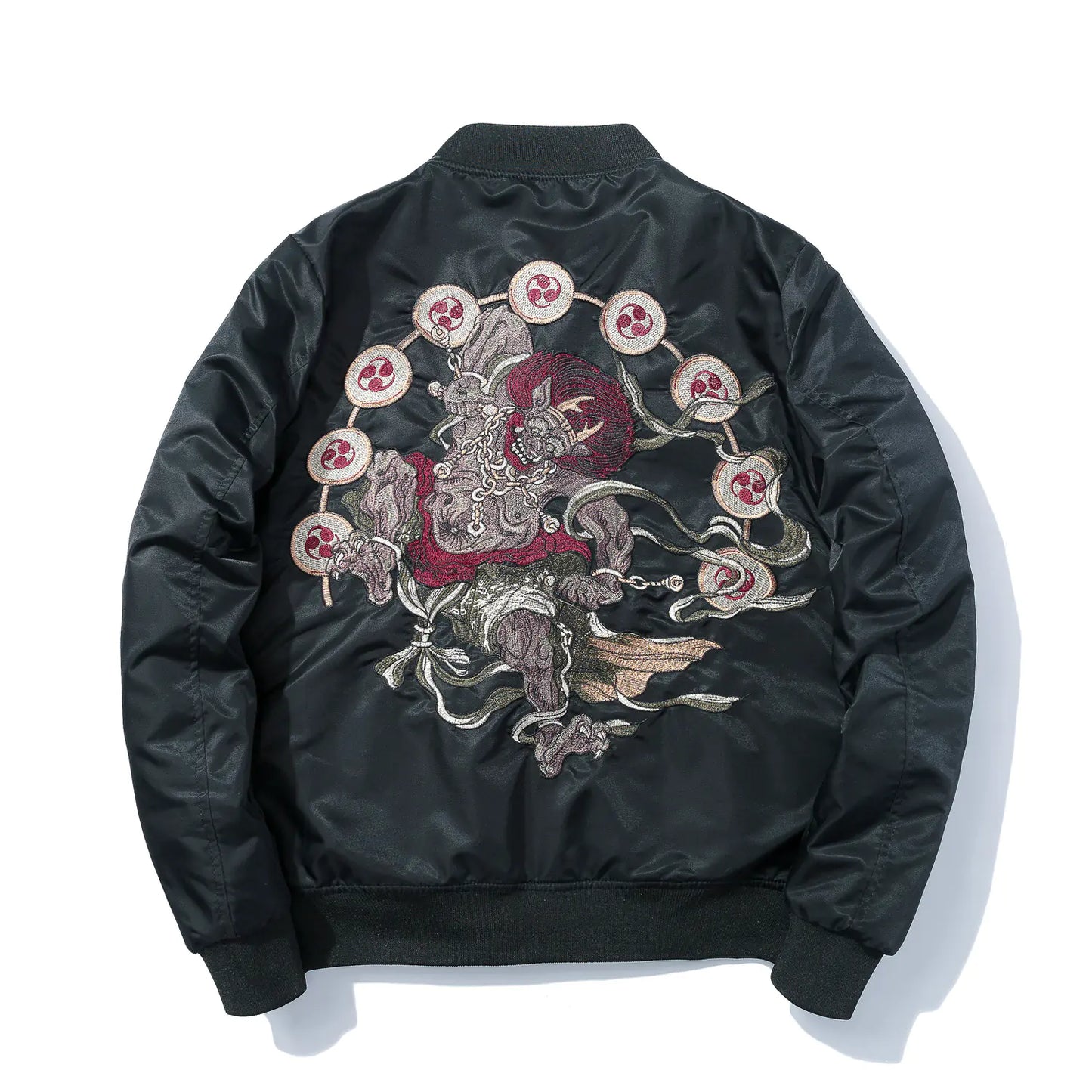 Japanese Style Embroidered MA-1 Jacket for Couples