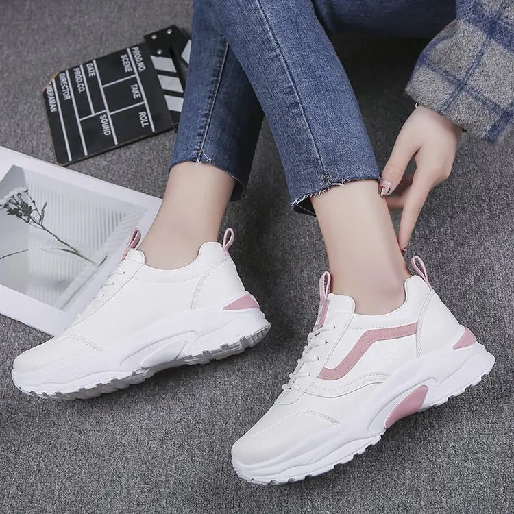 Trendy Autumn Dad Sneakers - Versatile Thick Sole Shoes
