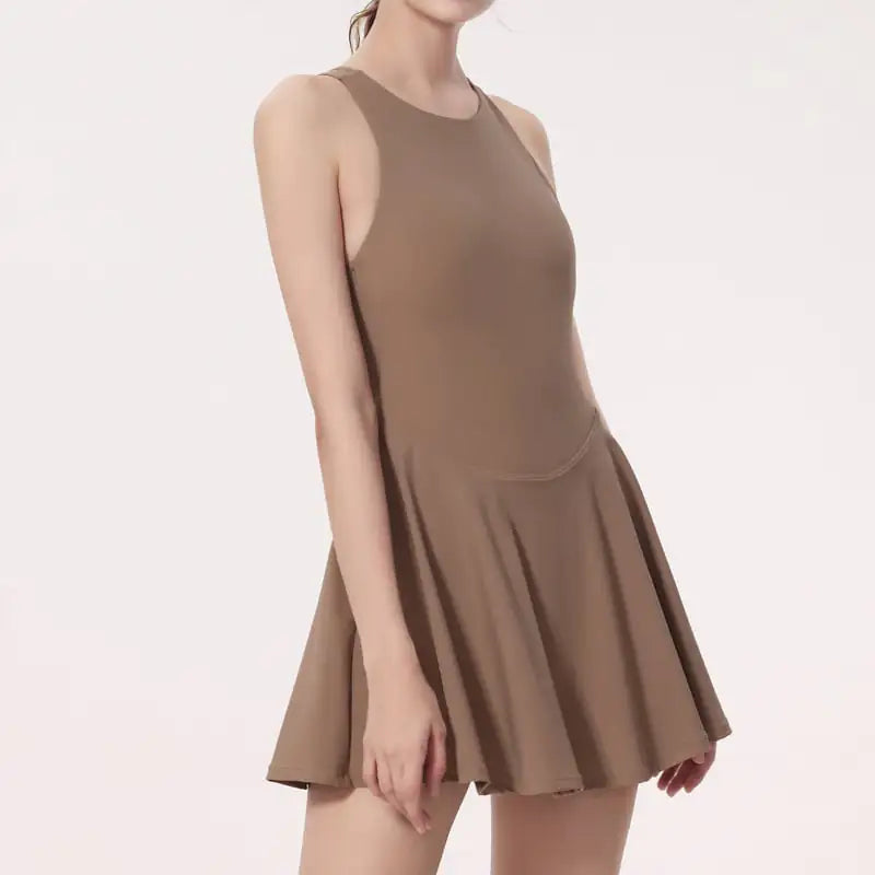 Quick-drying Anti-exposure Yoga Jumpsuit Sports Dress