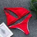2019 New Stylish Solid Color One-Shoulder Bikini