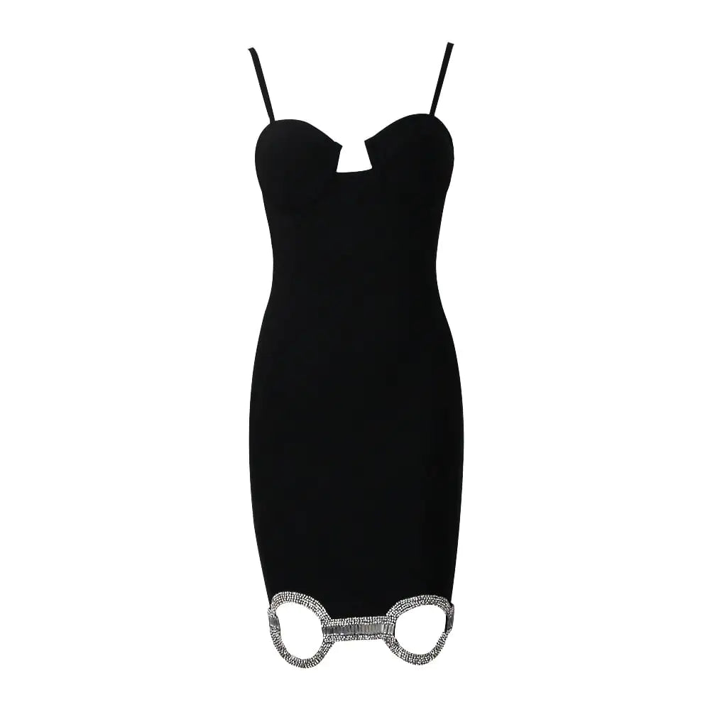 Socialite Slim Fit Spaghetti Strap Bandage Dress for Women