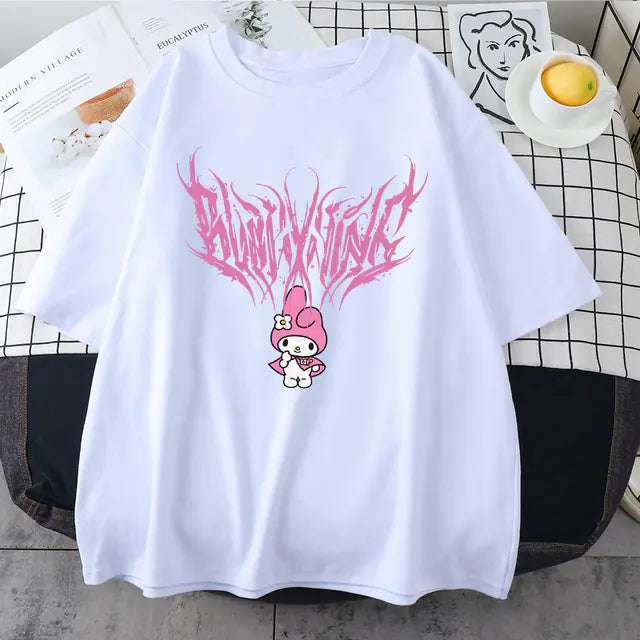 Women’s Angel Print Loose T-Shirt