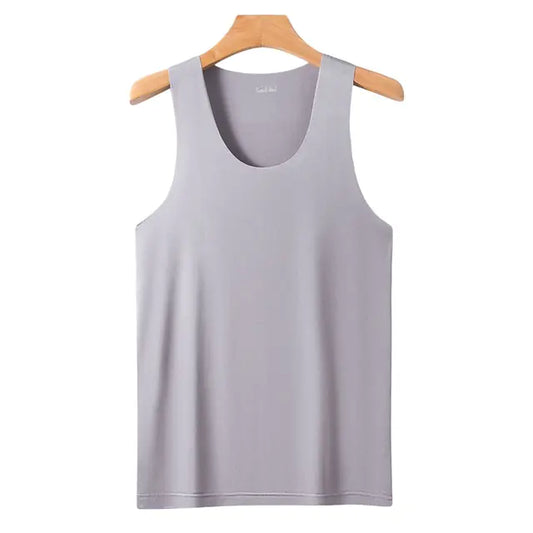 Men's V-Neck Quick-Dry Ice Silk Sleeveless T-Shirt