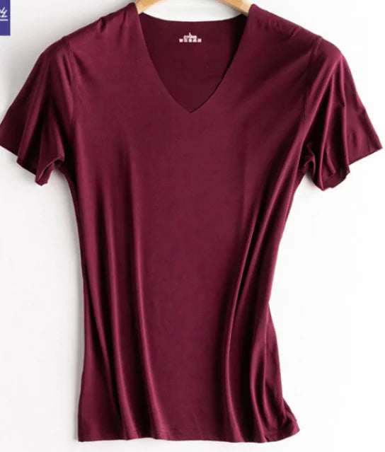 Men's Ice Silk Seamless Quick Dry Short Sleeve T-Shirt