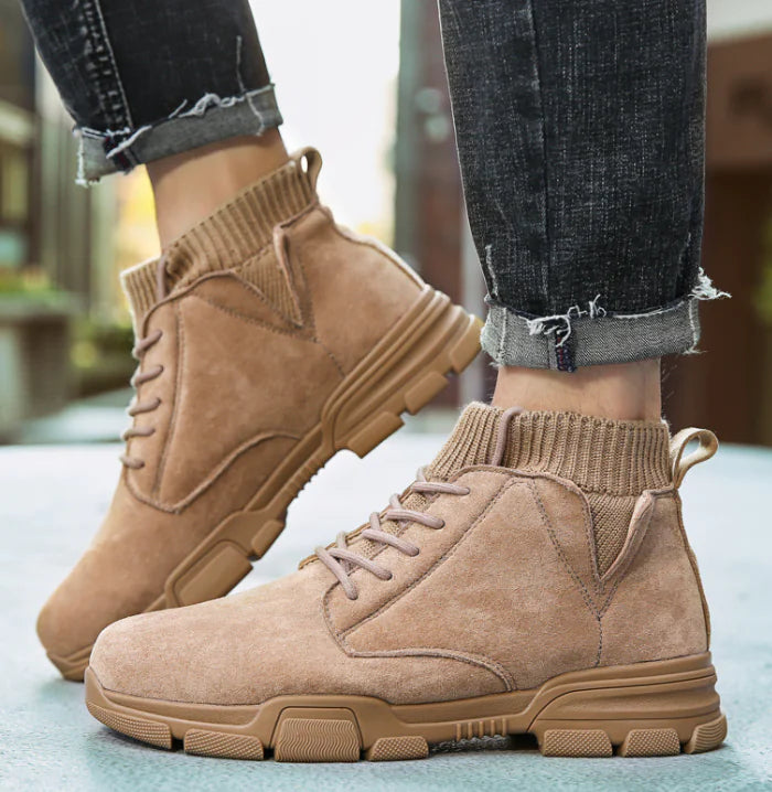 Trendy High-Top Martin Men's Sneakers for Casual Wear