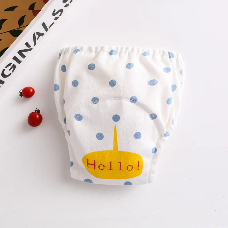 Cotton Pocket Baby Learning Pull-Up Diaper Pants