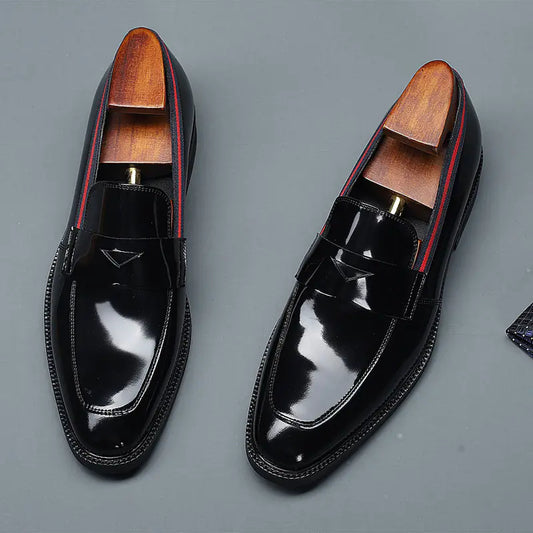 Men's British Splicing Formal Business Shoes Set