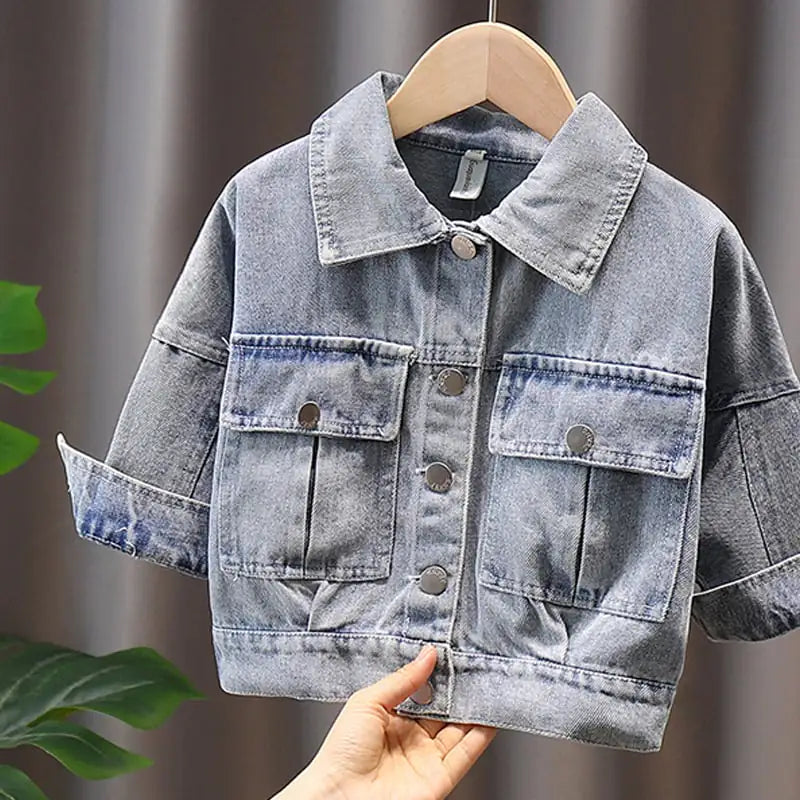 Cute All-Match Denim Jacket for Girls