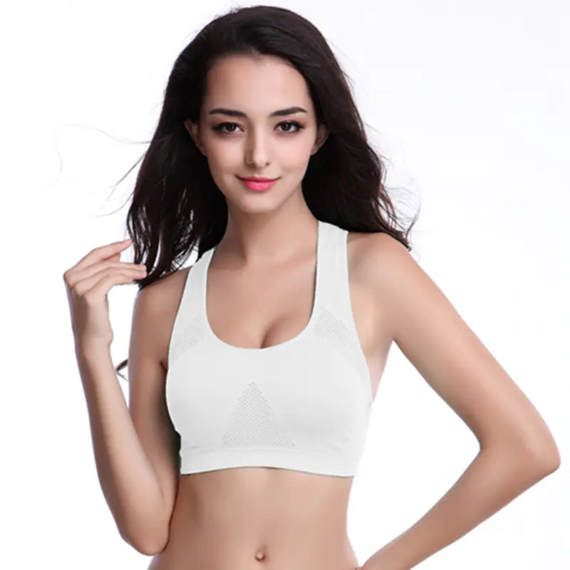 Seamless Wireless Yoga Bra for Women with Inserts