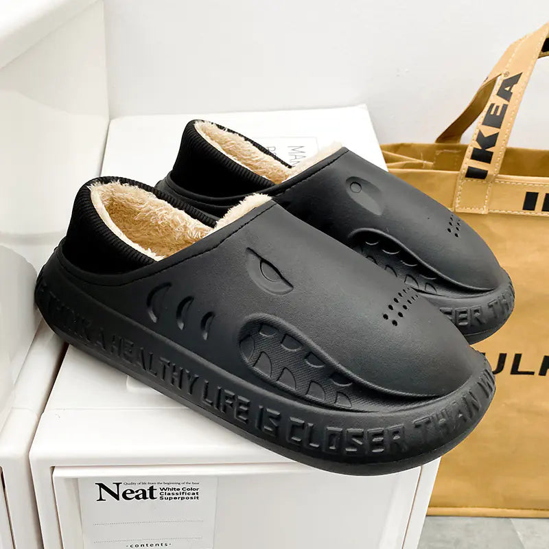 Men's Waterproof Warm Cotton Home Shoes