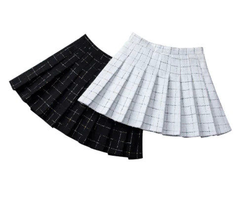 High Waist Slim Plaid Skirt for Women