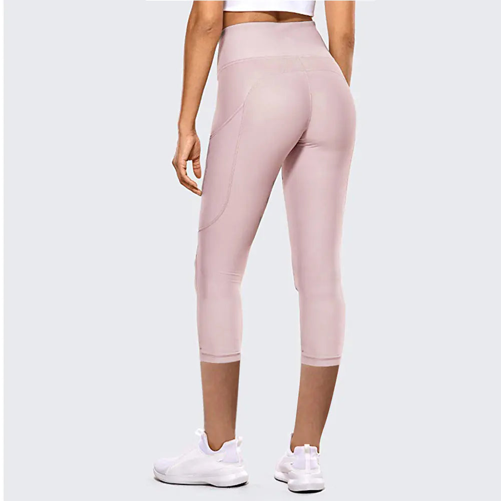 High-Waist Hip-Lifting Cropped Yoga Pants for Women