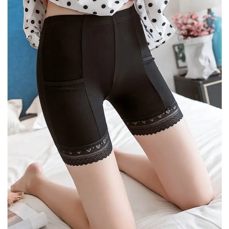 Cotton Pocket Safety Shorts for Women - Summer Fit