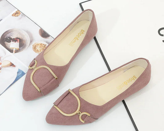 Autumn Casual Flat Pointed Shoes for Women