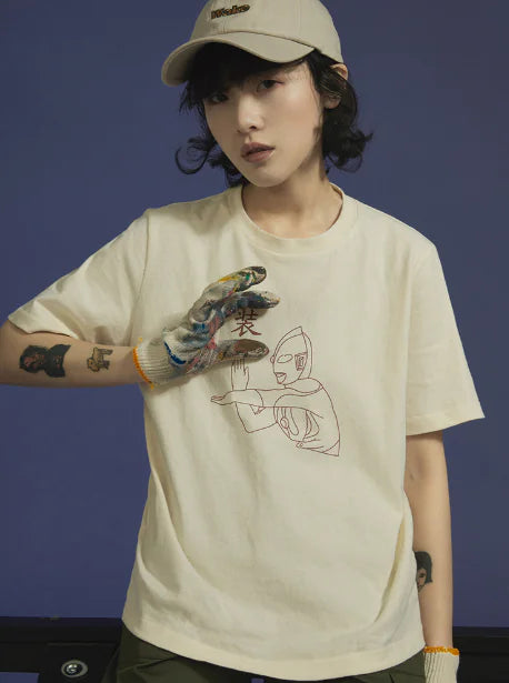 Printed Loose Fit Short Sleeve T-Shirt