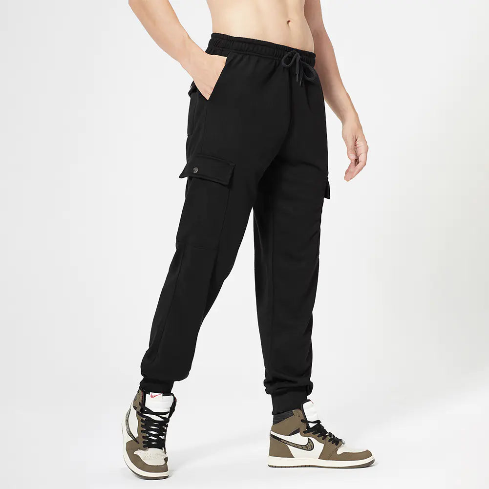 Men's Loose Camouflage Drawstring Multi-Pocket Pants
