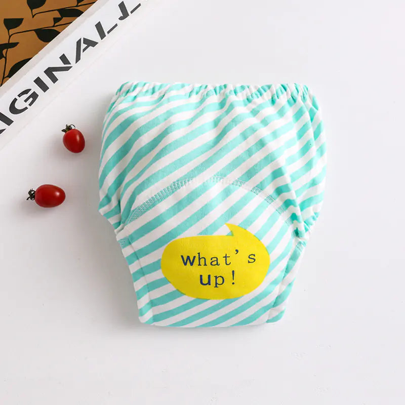 Cotton Pocket Baby Learning Pull-Up Diaper Pants