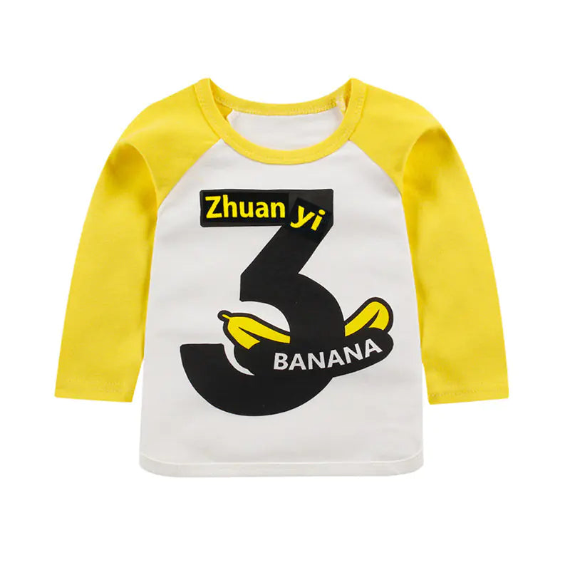 Children's Cotton Round Neck Raglan Sleeve Shirt