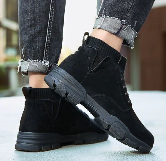 Trendy High-Top Martin Men's Sneakers for Casual Wear